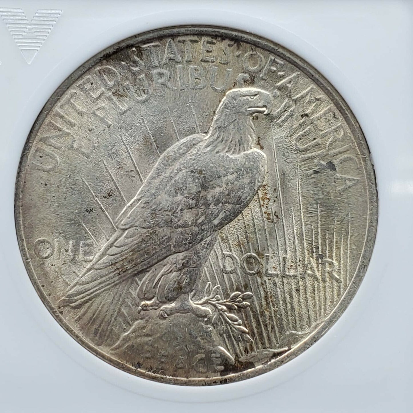 1922 P Peace Silver Dollar Variety ANACS MS61 DDR Leaves Top 50 VAM 3 VAM-3 BU