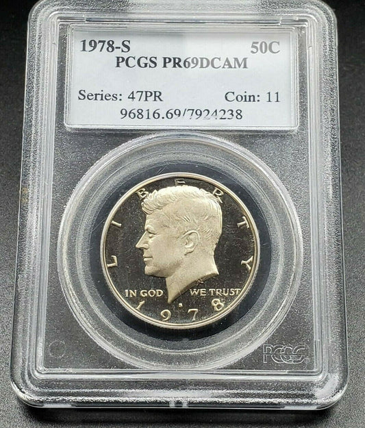 1978 S KENNEDY HALF DOLLAR PCGS PR69 DCAM Combined Shipping Discounts