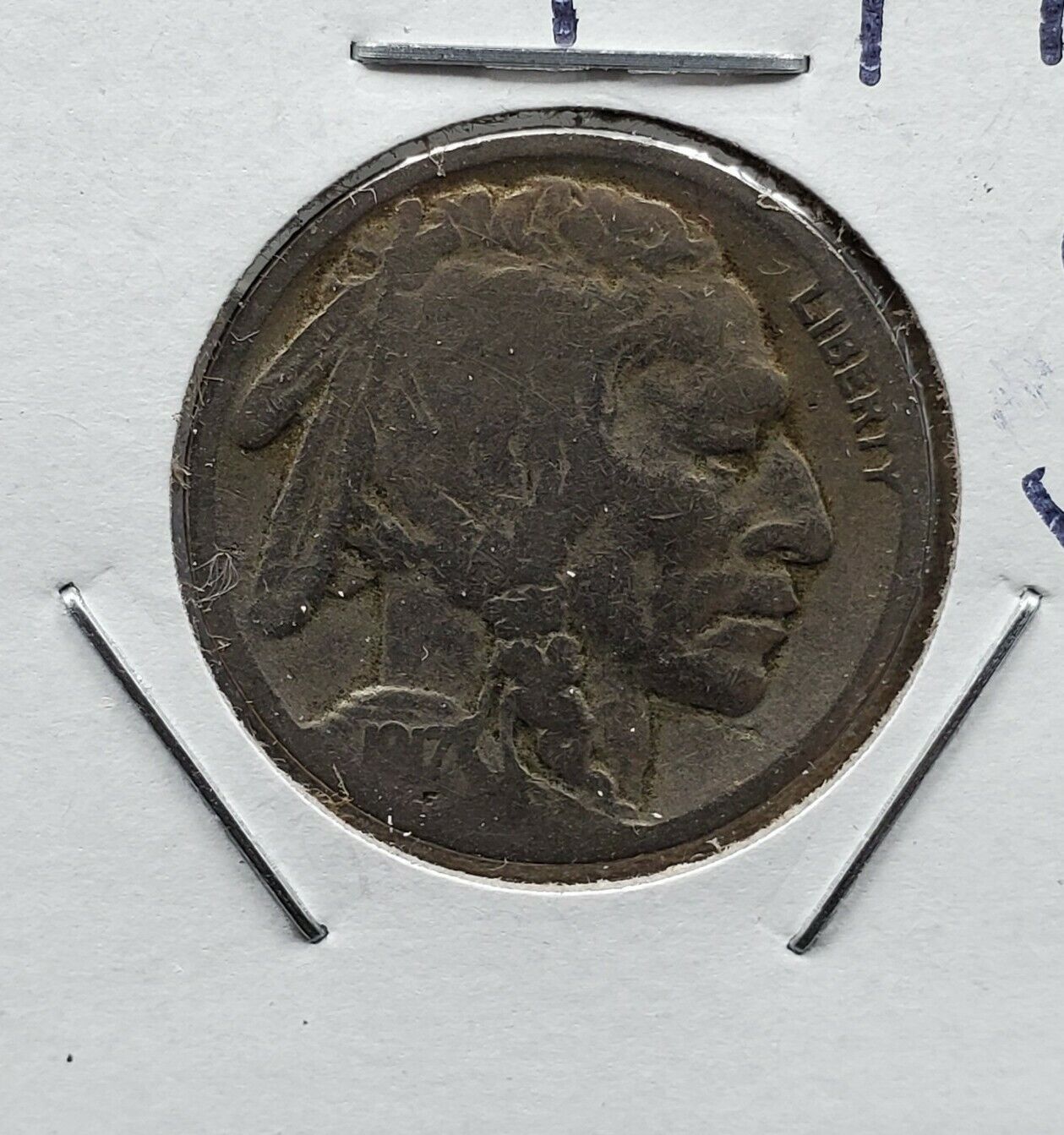 1917 S 5c Buffalo Nickel Choice Good G / VG Very Good Nice Circulated