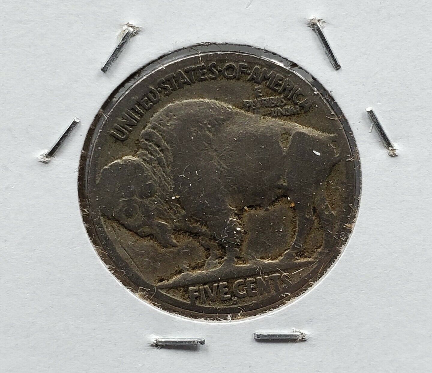 1917 S 5c Buffalo Nickel Choice Good G / VG Very Good Nice Circulated