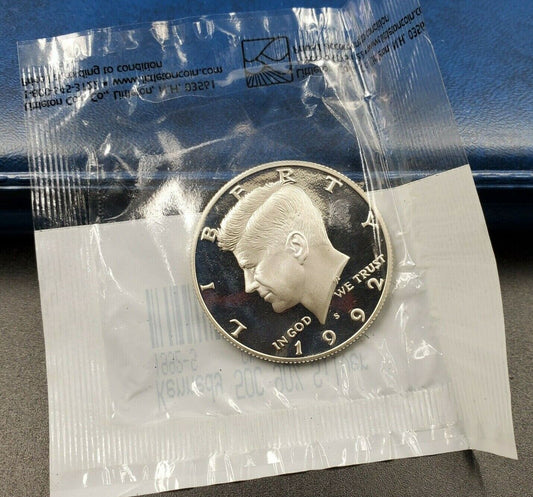 1992 S Silver Kennedy Half Dollar Coin Choice Proof Littleton Coin Packadging