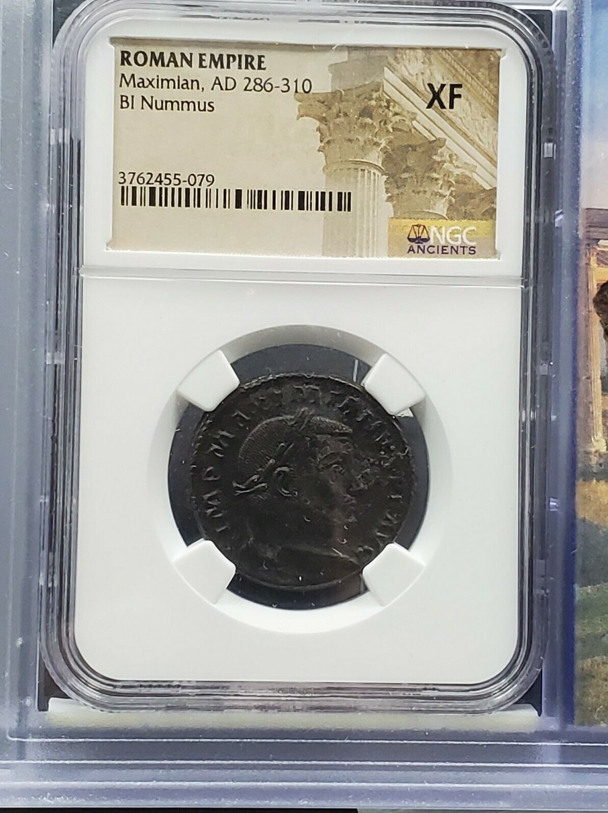 Maximian AD 286-310 ROMAN EMPIRE BI Nummus NGC XF Ancient Rome Coin