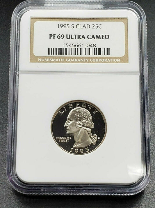 1995 S Clad Washington Quarter Proof Coin NGC PF69 UCAM DCAM Combo Ship Discount