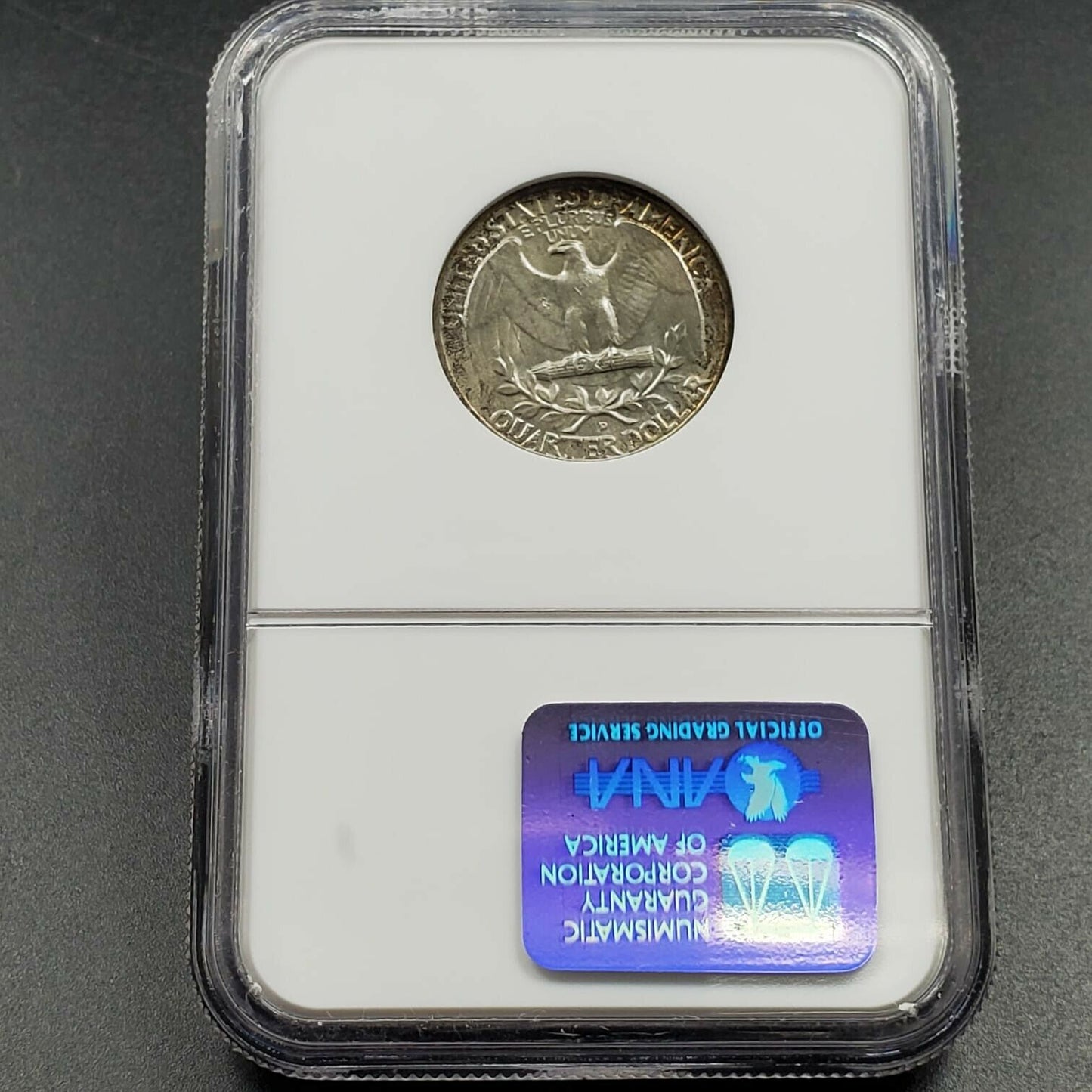 1958 D 25C Washington Quarter Coin NGC MS67 GEM BU PQ * Amber Toning Toner OBV