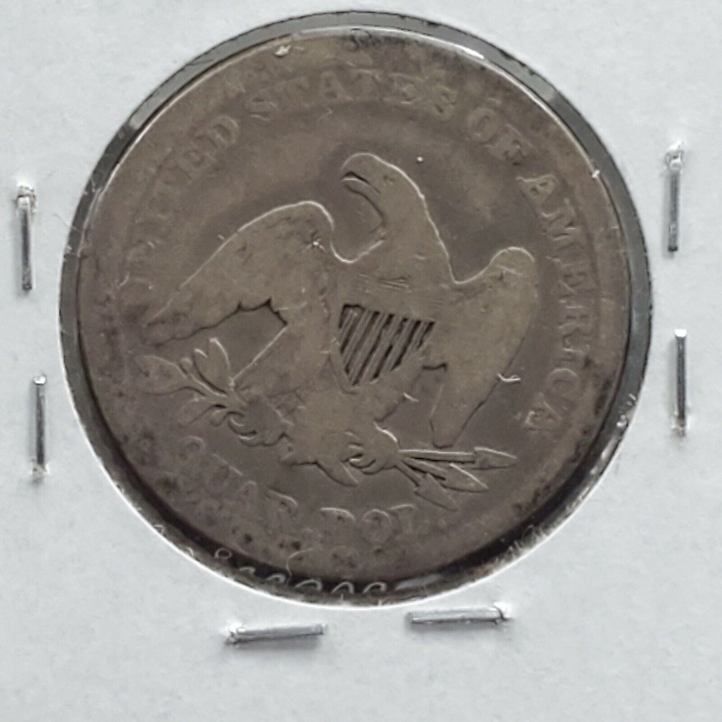 1858 P Seated Liberty Silver Quarter Coin Choice Circulated Condition