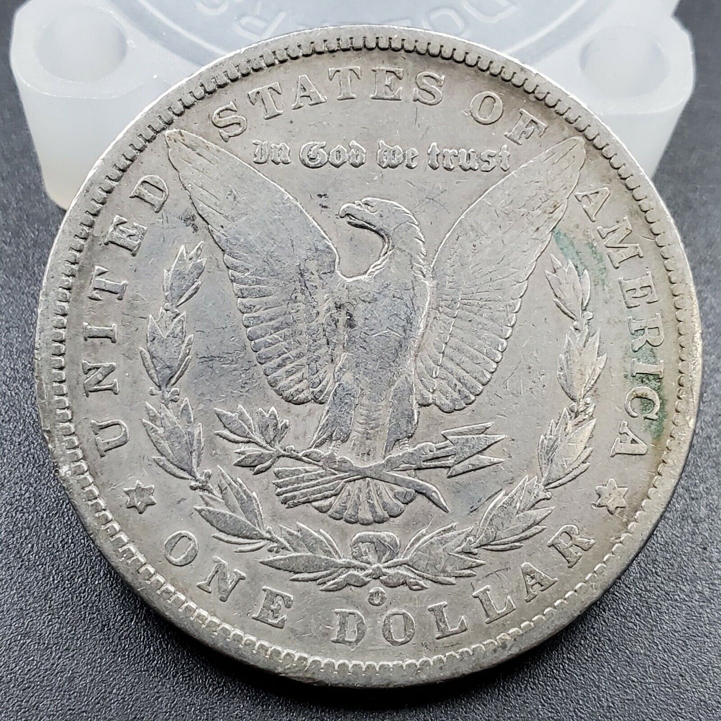 1886 O Morgan Silver Dollar New Orleans VF Details Cleaned Shiny looking Coin