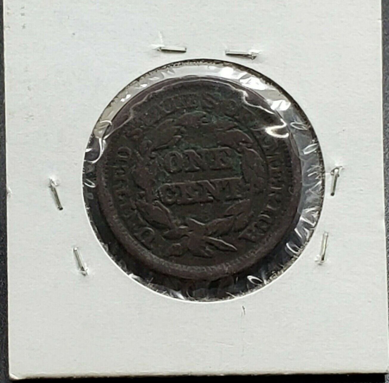 1849 Braided Classic Liberty Head US Large Cent 1c FINE DETAILS ENVIROMENT DAMAG