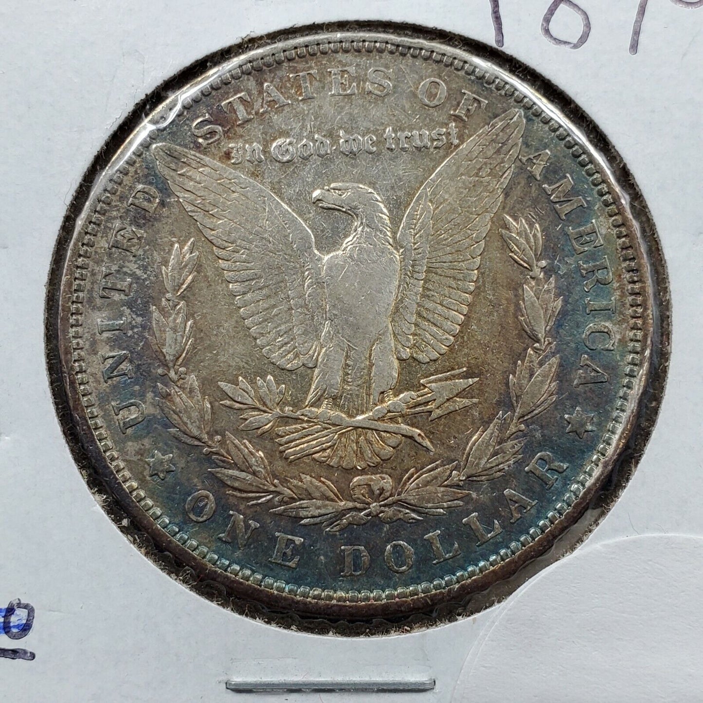 1879 Morgan Silver Dollar Philadelphia VF Very Fine Circulated Neat Toning Toner
