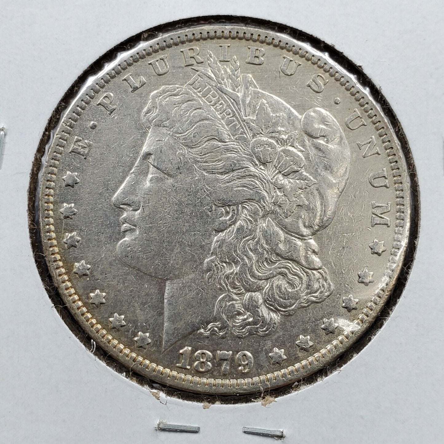 1879 Morgan Silver Dollar Philadelphia VF Very Fine Circulated Neat Toning Toner