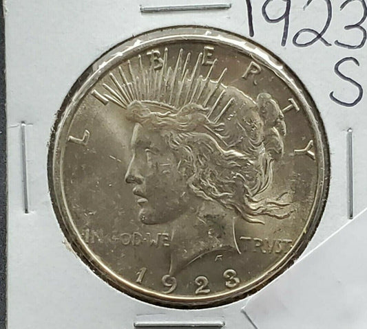 1923 S Peace 90% Silver Eagle Dollar Coin Choice CH BU UNC Uncirculated