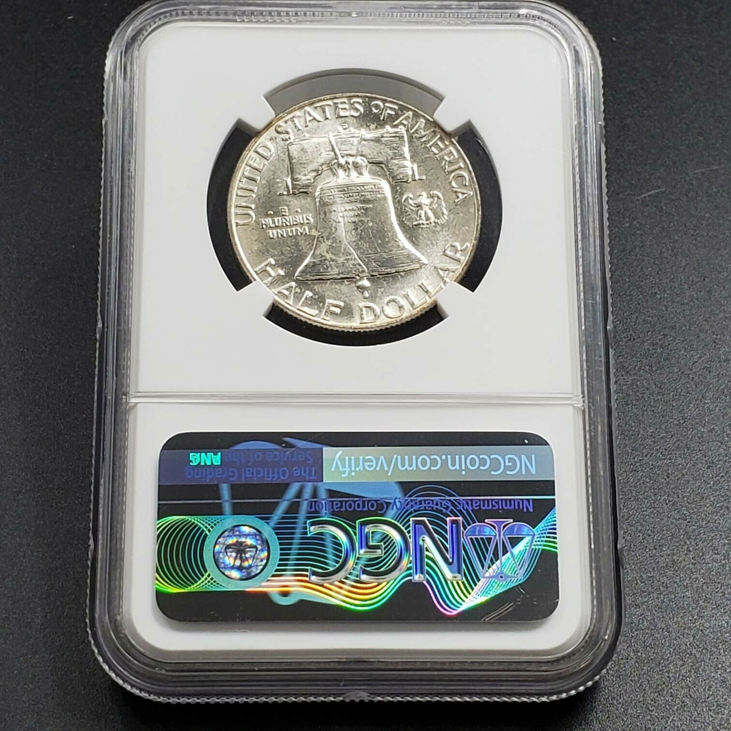 1963 D Franklin Silver Half Dollar Coin NGC MS64 CH BU Neat Toning Toner