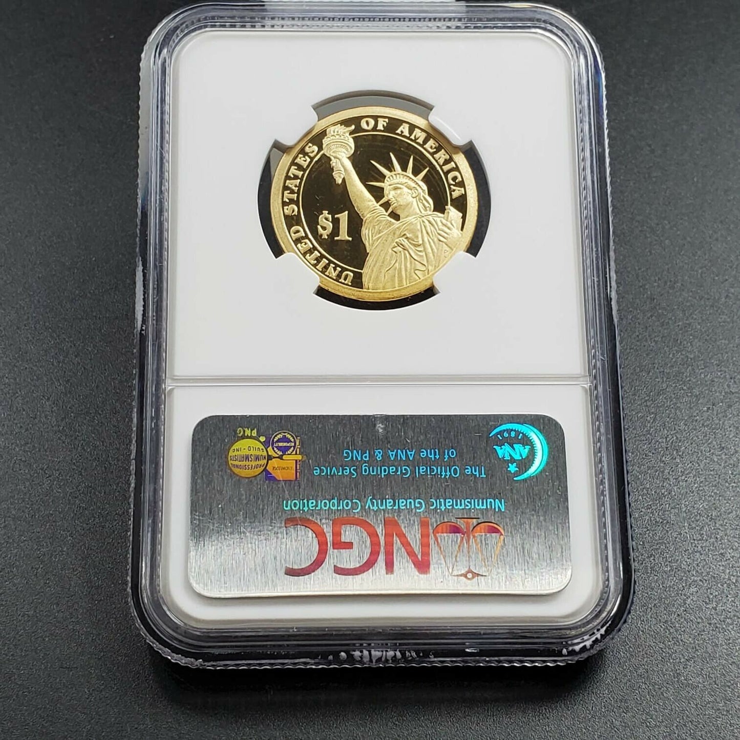 2008 S John Quincy Adams Presidential Dollar Coin NGC PF70 UCAM