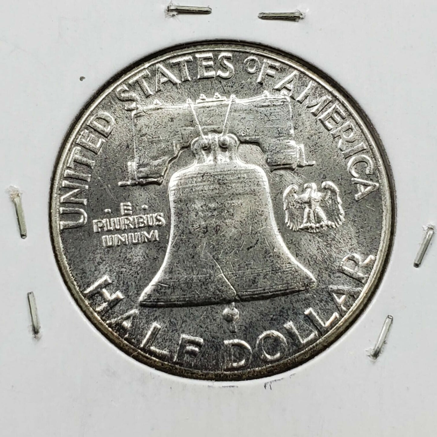 1963 P Franklin Silver Half Dollar Coin Choice BU Uncirculated Some Toning