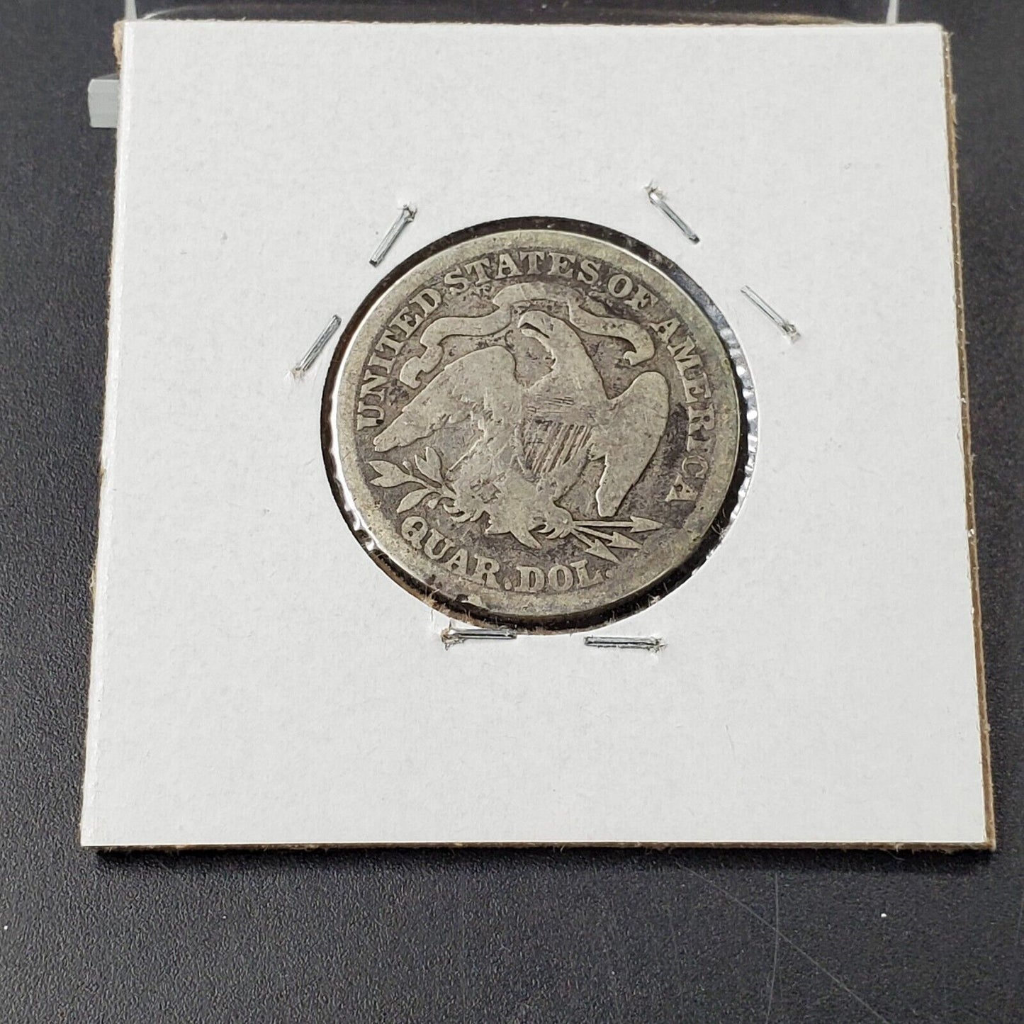 1891 P Seated Liberty Silver Quarter Coin Good Circulated