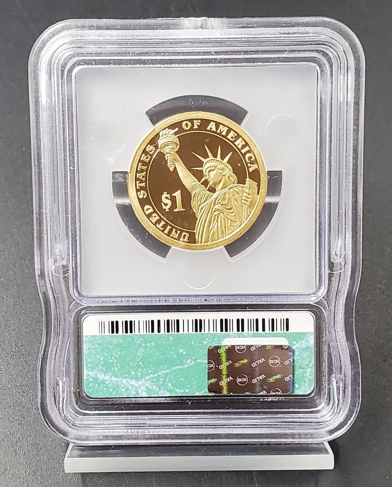 2008 S John Quincy Adams Presidential Dollar Coin ICG PF70 DCAM