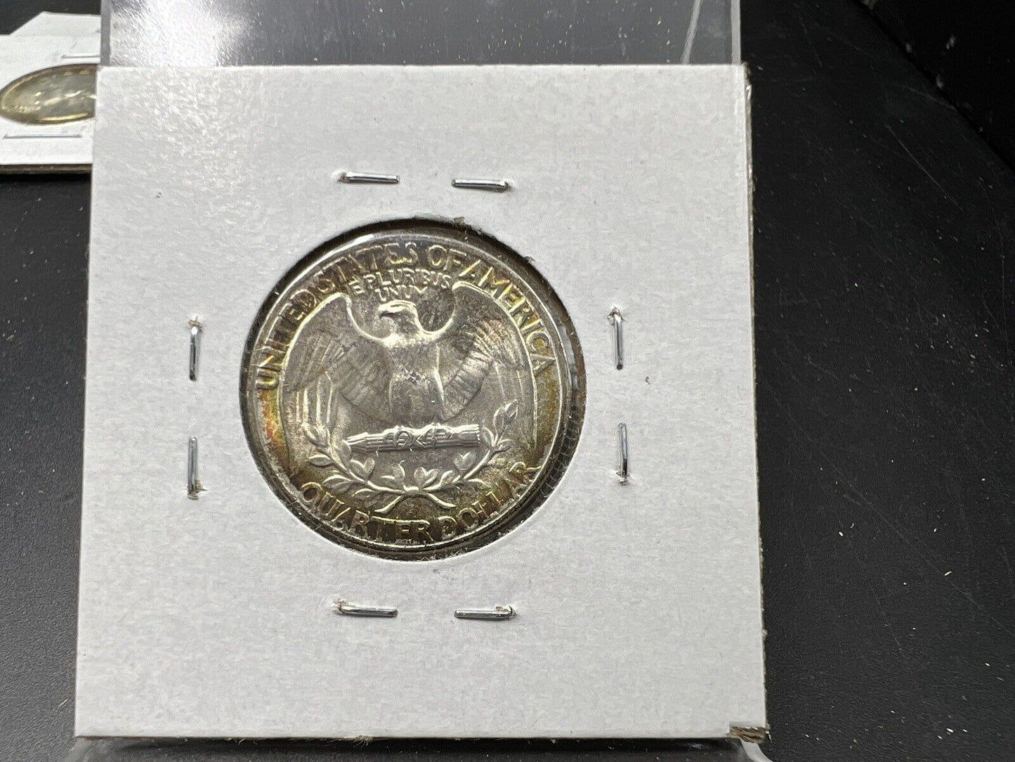 1946 P 25c Washington Quarter Coin Choice BU UNC Nice Toning Toner