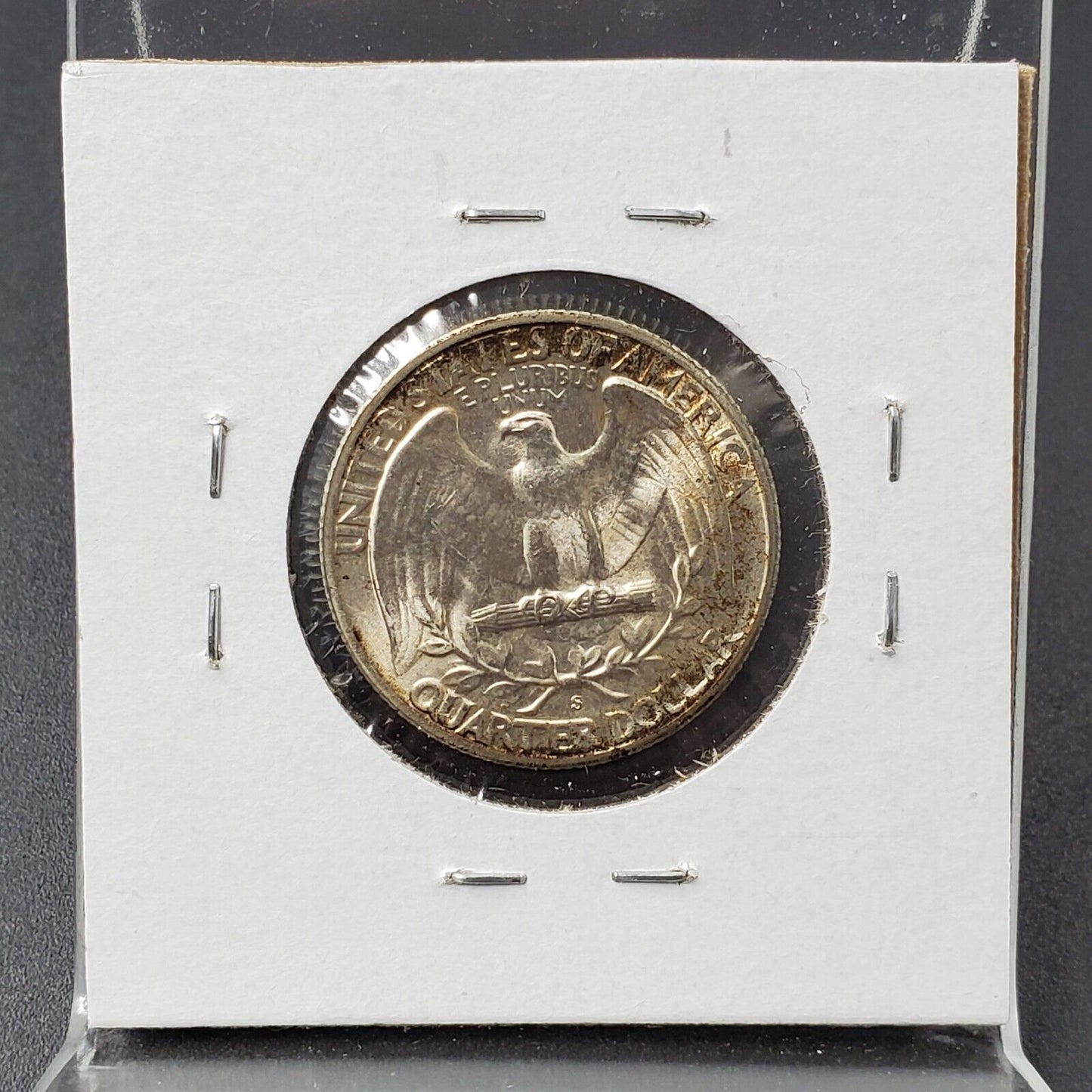 1946 S 25C Washington Quarter Silver Coin BU UNC Neat Toning
