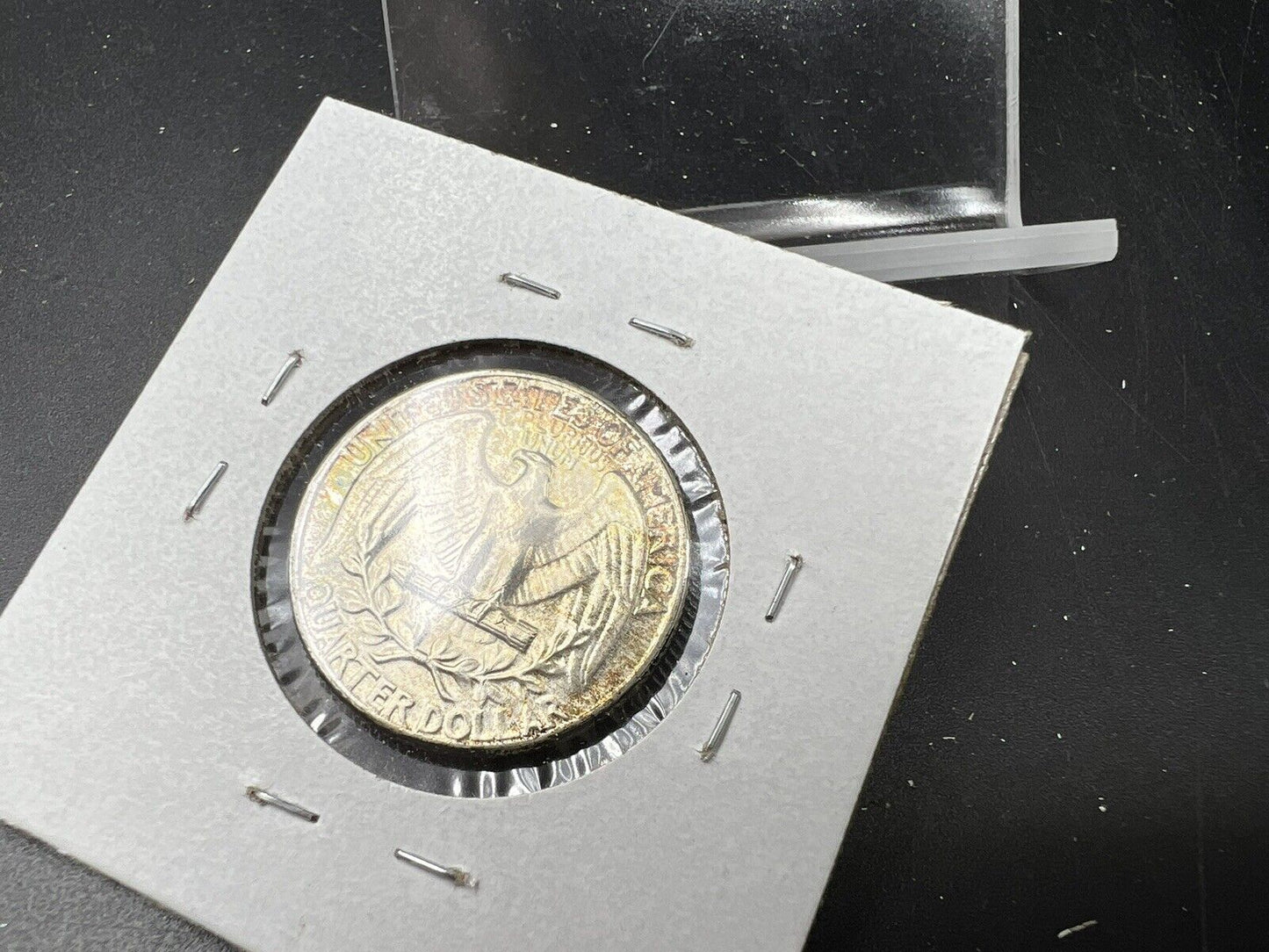1950 P 25c Washington Quarter Coin Choice BU UNC Nice Toning Toner