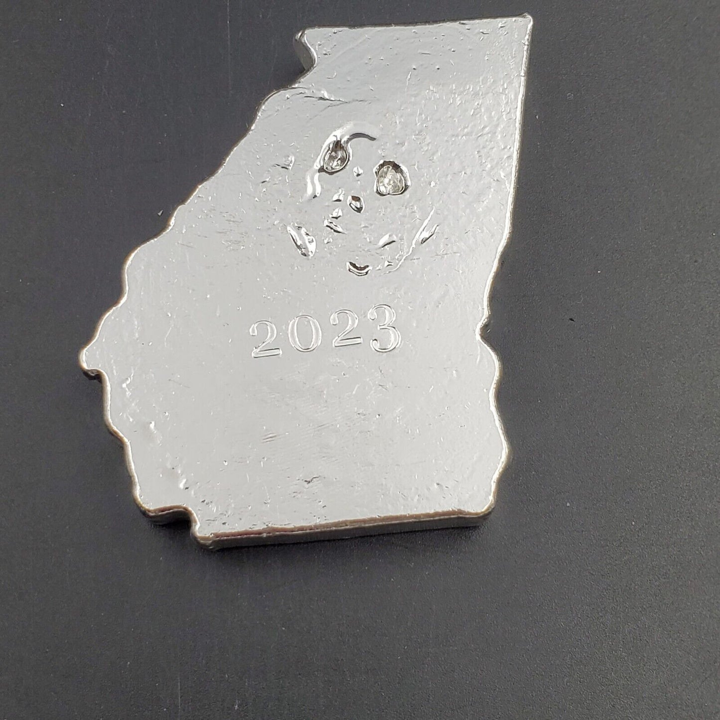 Georgia Precious Metals GPM 10 Troy Oz .999 Fine Silver Hand Poured Georgia Bar