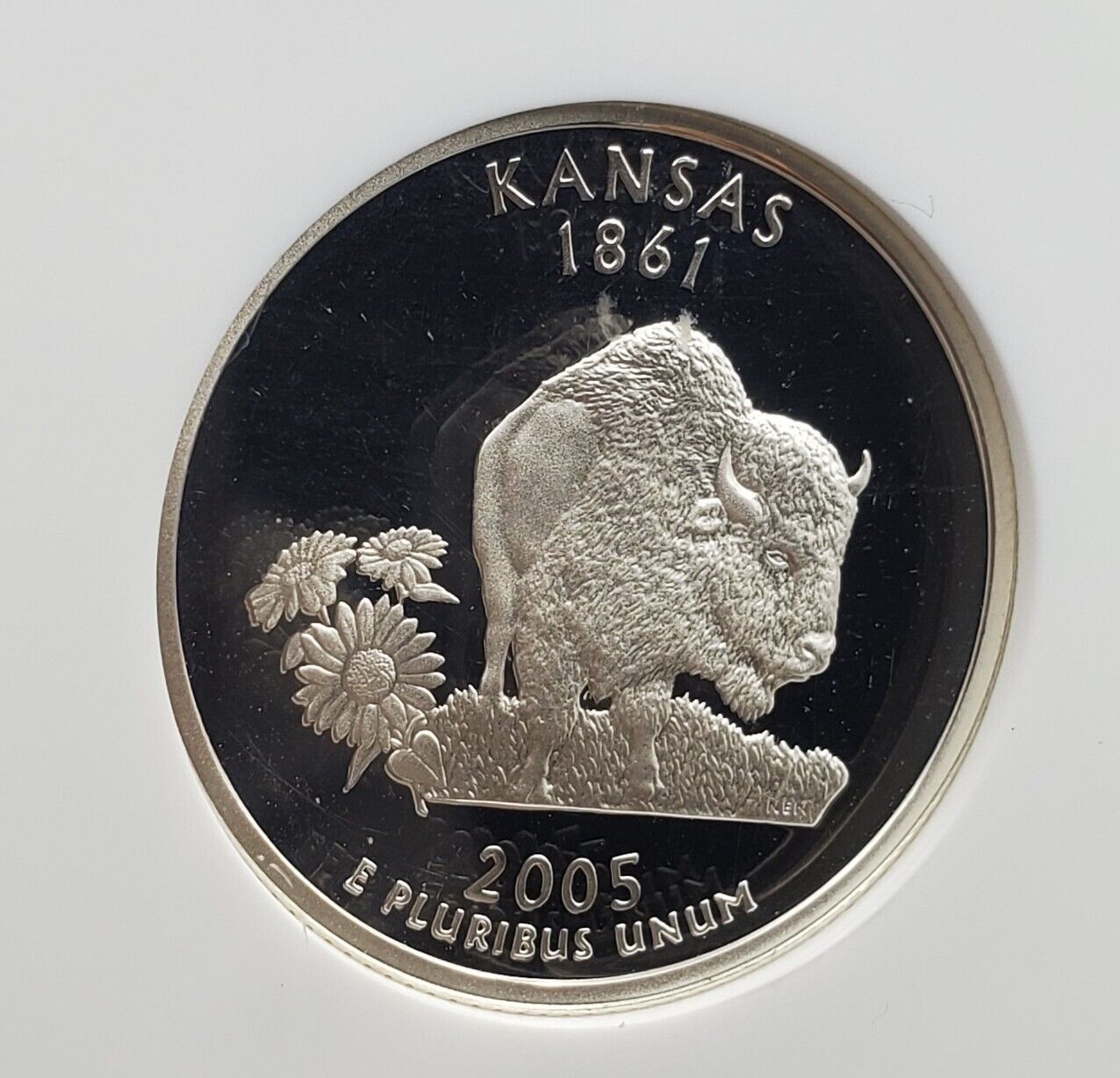 2005 S KANSAS State Statehood Silver Quarter Coin NGC PF69 Ultra Cameo #2