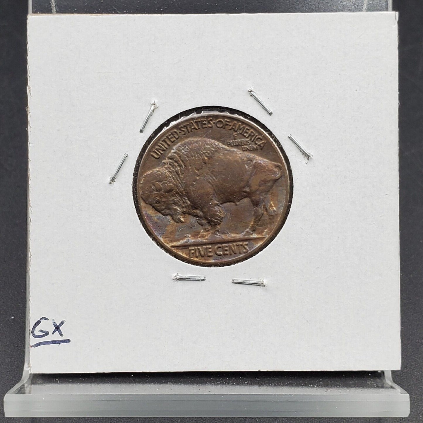 1936 P 5c Buffalo Nickel Coin AU About UNC Neat Toning Toner