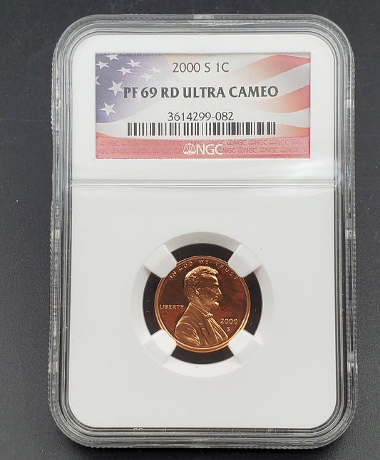 2000 S Lincoln Memorial Cent Penny coin 1c PF69 RD NGC Ultra Cameo UCAM