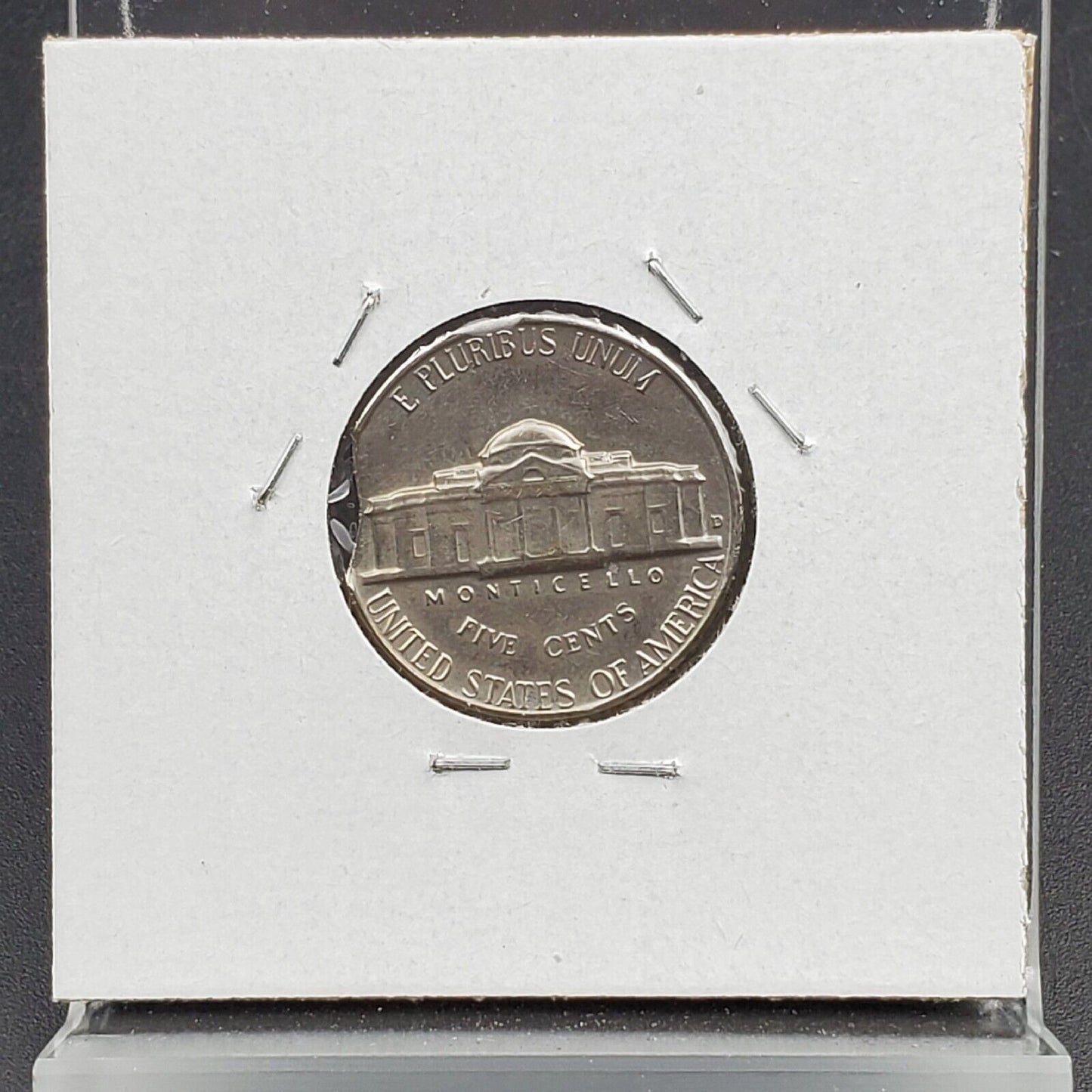 1964 D Jefferson Nickel 5c Clipped Planchet Error BU UNC