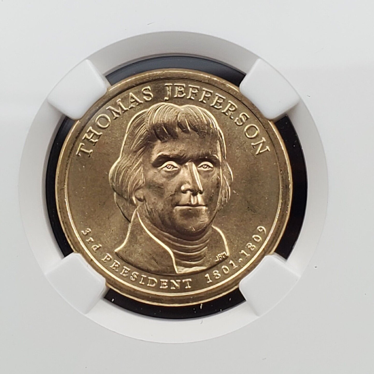 2007 P Thomas Jefferson Presidential Dollar Coin NGC MS66 First Day of Issue