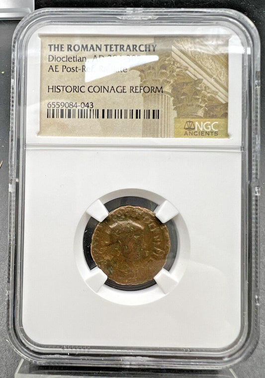 The ROMAN Tetrarchy Diocletian AD 284-305 AE Radiate Rome Ancient bronze coin