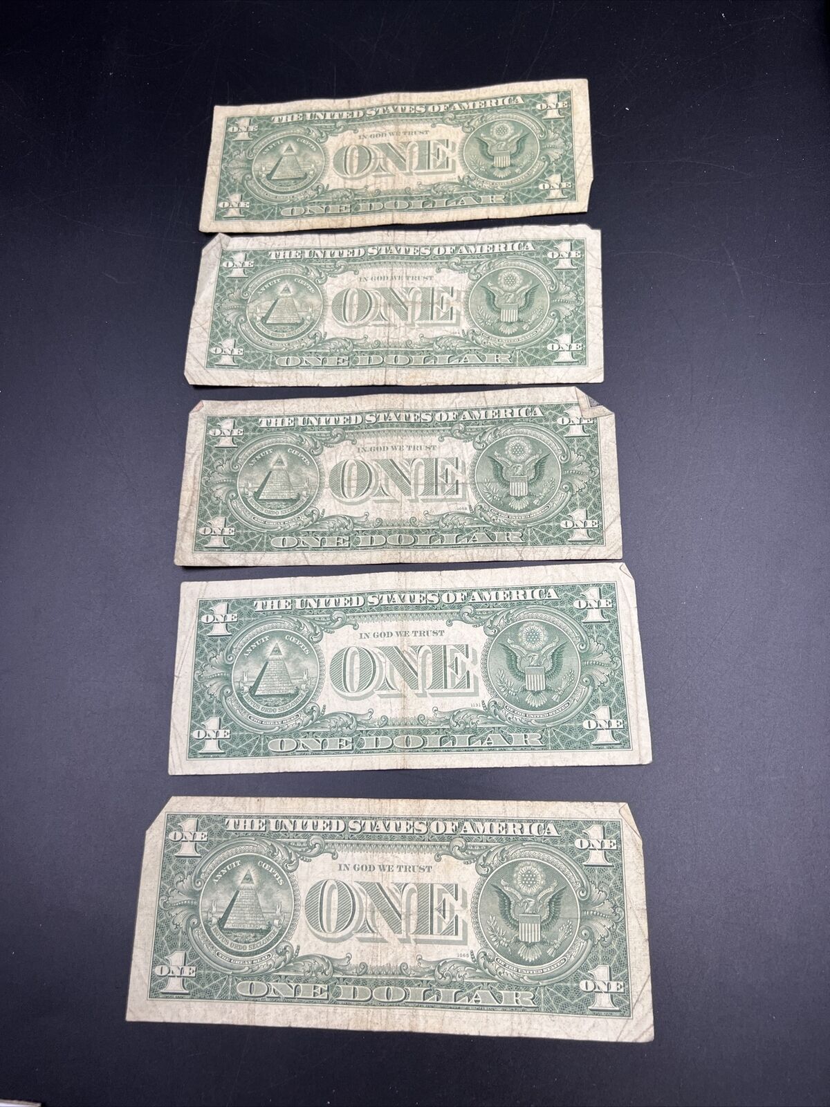 5 Note lot 1963 B Barr Signature Federal Reserve Note FRN Green Seal Cull-VG #2
