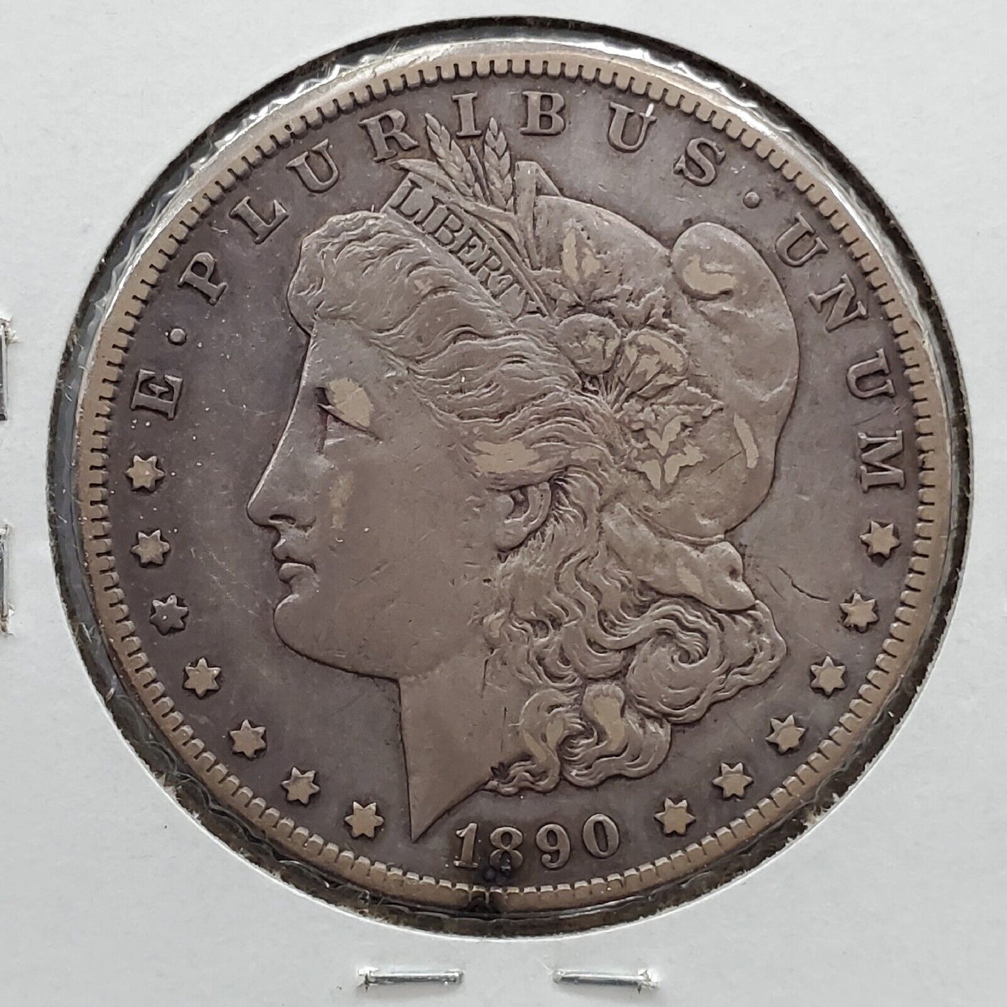 1890 CC Morgan Silver Eagle Dollar Coin Carson City CHOICE VF Very Fine Circ