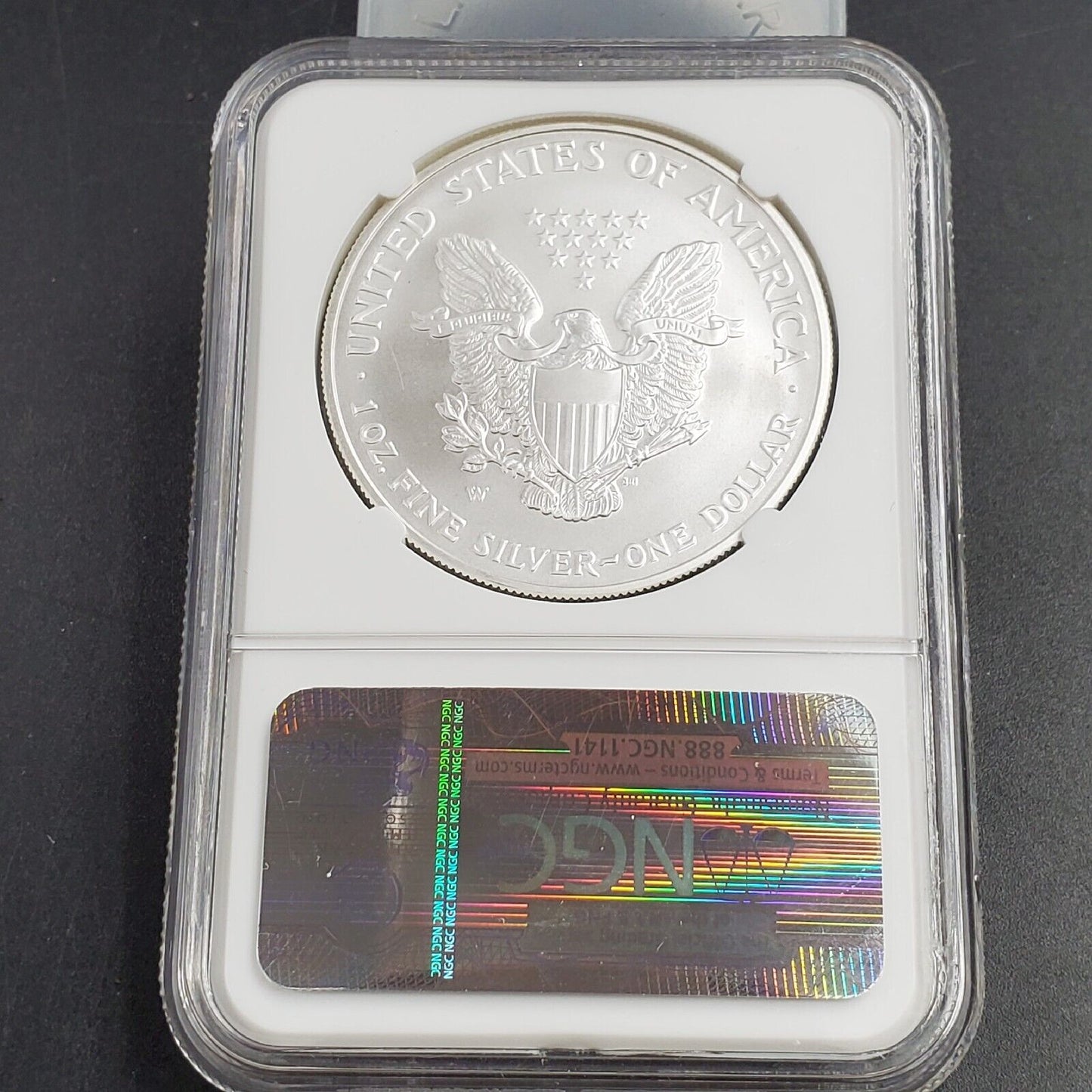 2007 W 1 OZ American 1oz .999 Silver Eagle Coin NGC MS69 Gem BU Certified