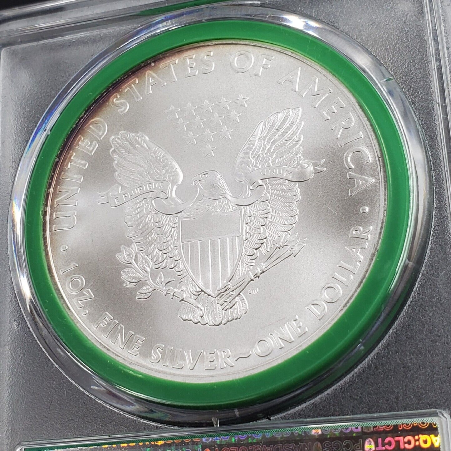 2008 P 1 OZ American 1oz 999 Silver Eagle PCGS MS70 Mint Sealed Box Green Holder