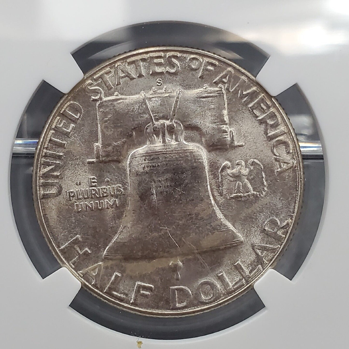 1954 S Franklin Silver Half Dollar Coin NGC MS64 Last Year of S Mint Franklin