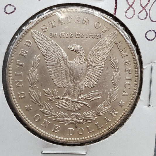 1880 O Micro o $1 Morgan Silver Dollar Coin C3a Reverse AU Details