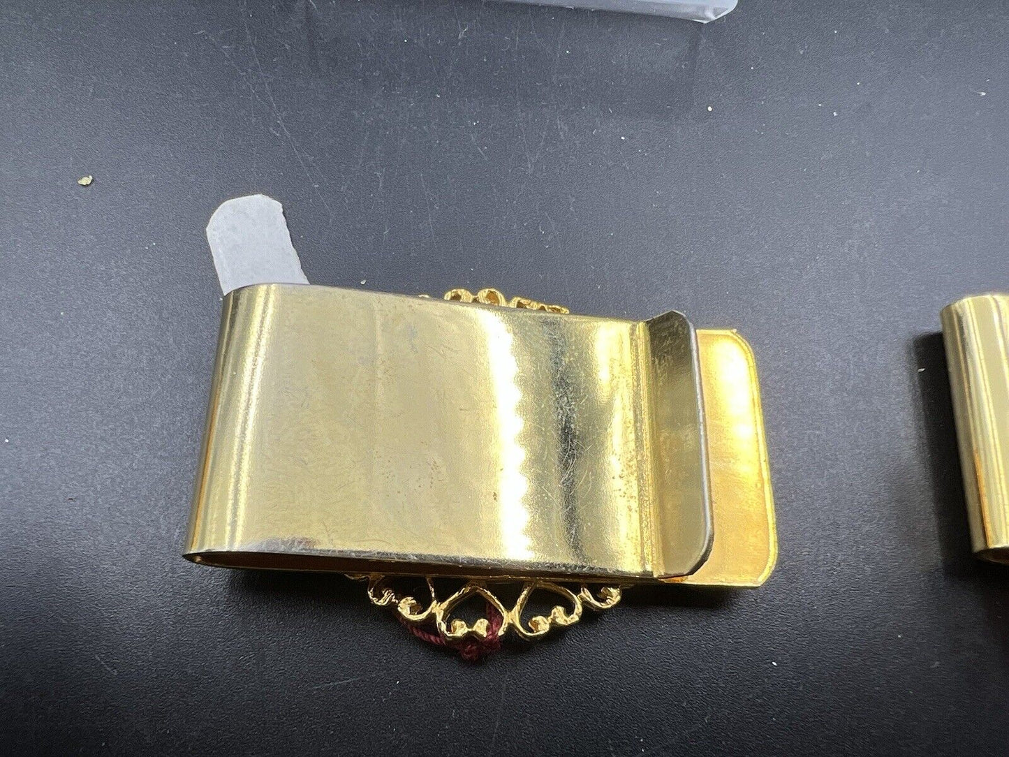 Gold Plated Money Clip with 1911 5c Liberty Head Nickel Coin Used