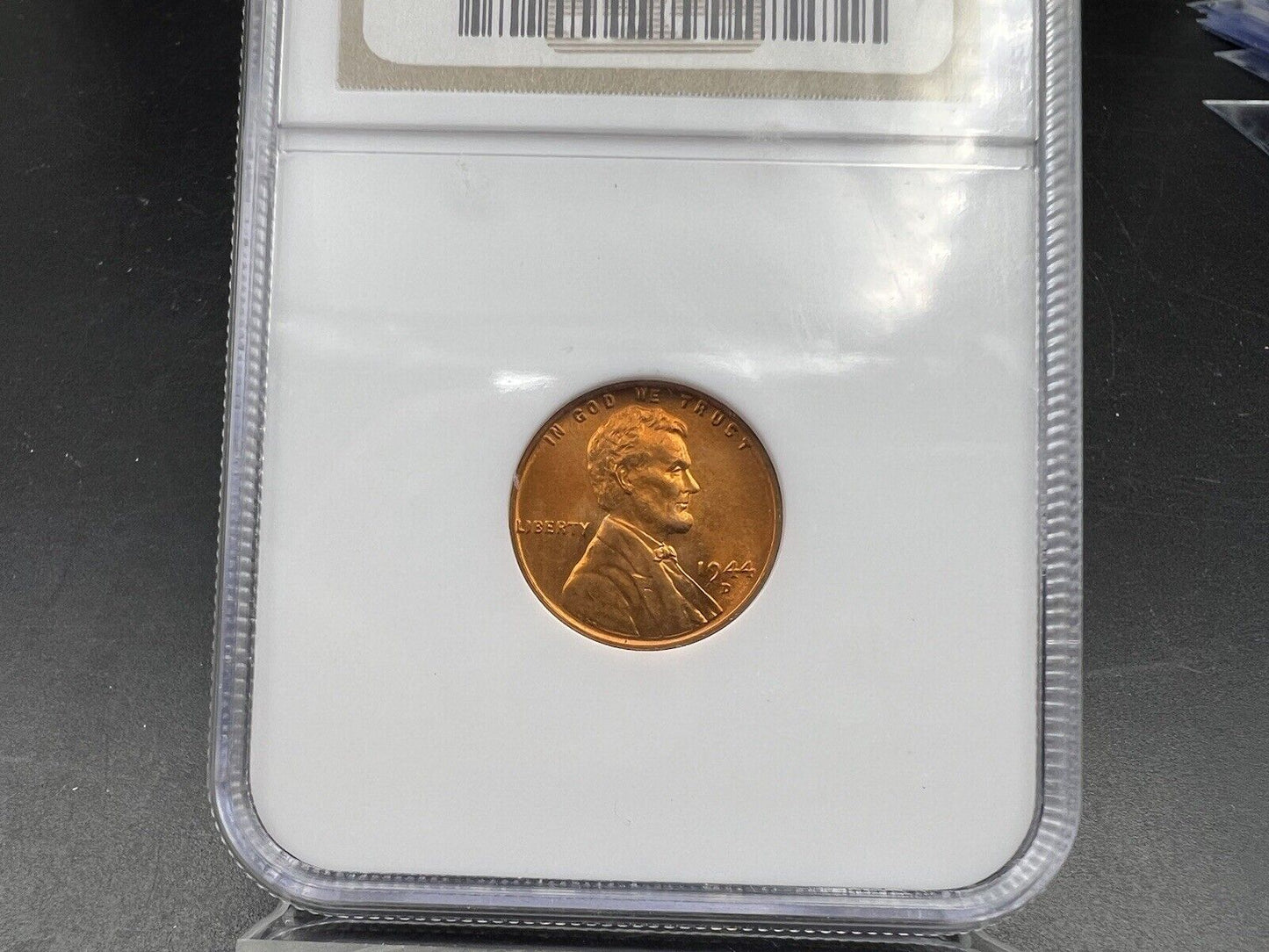 1944 D Lincoln Wheat Cent Penny Coin NGC MS67 RD GEM BU Denver Gem BU Certified3