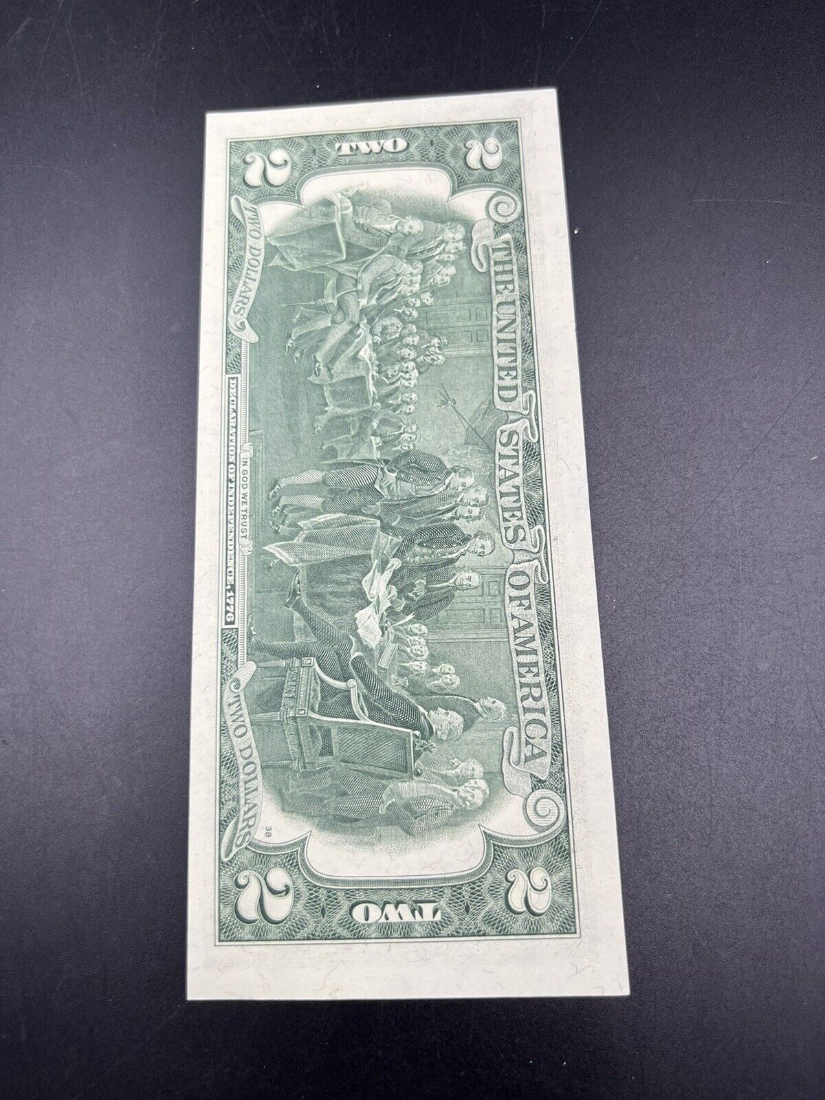 1976 $2 FRN Bicentennial Two Dollar Bill Green Seal Federal Reserve Note CH UNC