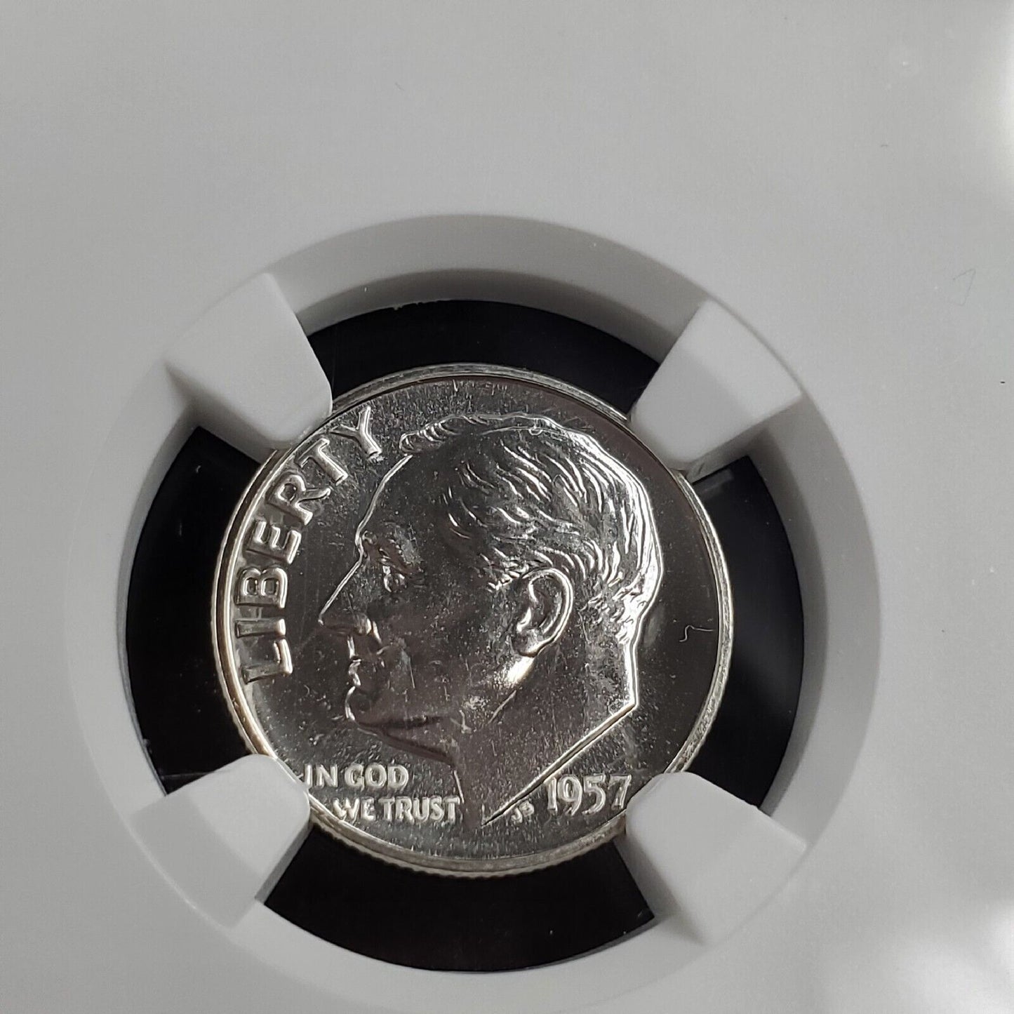 1957 P Roosevelt Silver Dime Coin PF68 NGC Gem Proof Certified