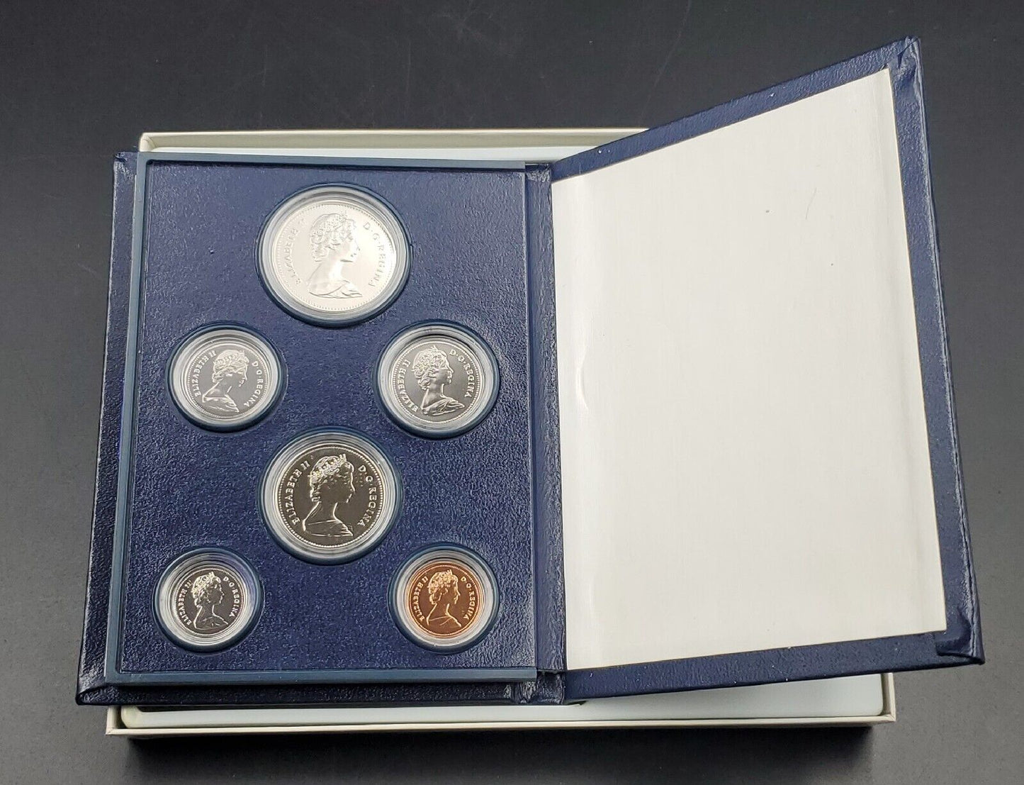 1985  Royal Canadian Mint Proof Specimen Coin Set 1985  6 Coins