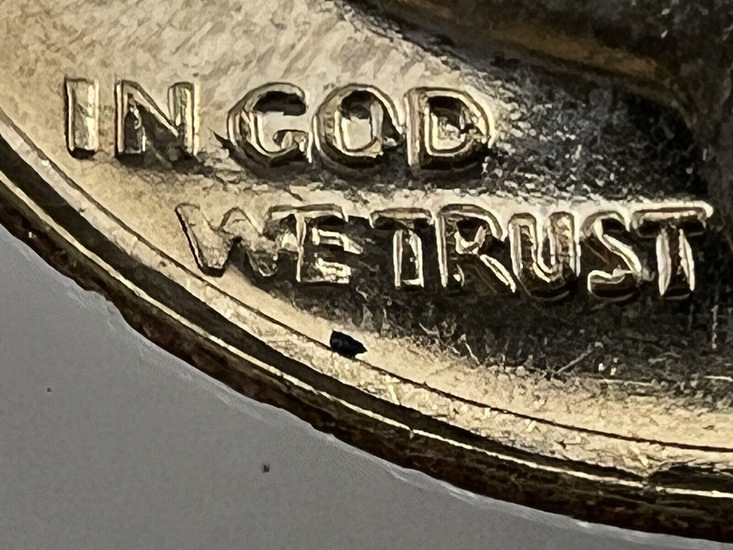 Large Struck Thru Error on 10c in 1966 US SMS Special Mint Set in Capitol Holder