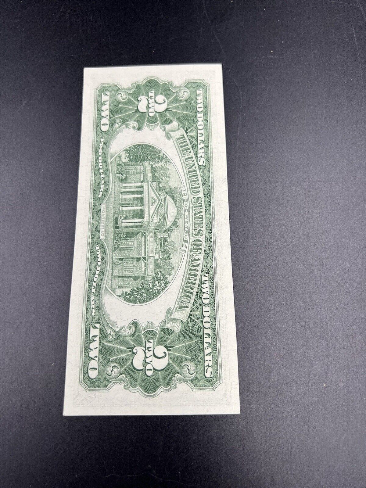 1963 $2 United States Currency Legal Tender Note Red Seal Choice UNC #738