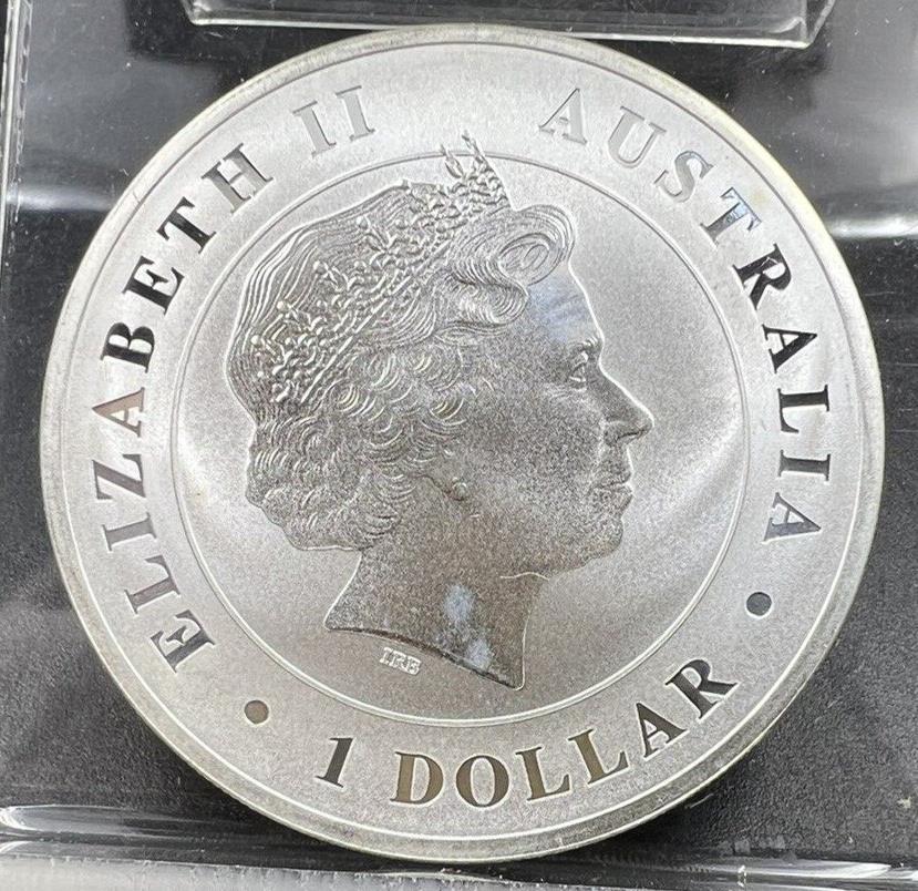 2014 Australian Saltwater Crocodile 1 Oz .999 Silver Coin Gem BU UNC