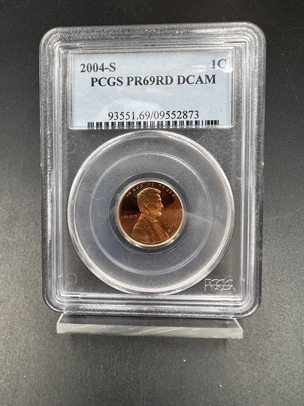 2004 S Lincoln Memorial Cent Penny PR69RD DCAM Deep Cameo