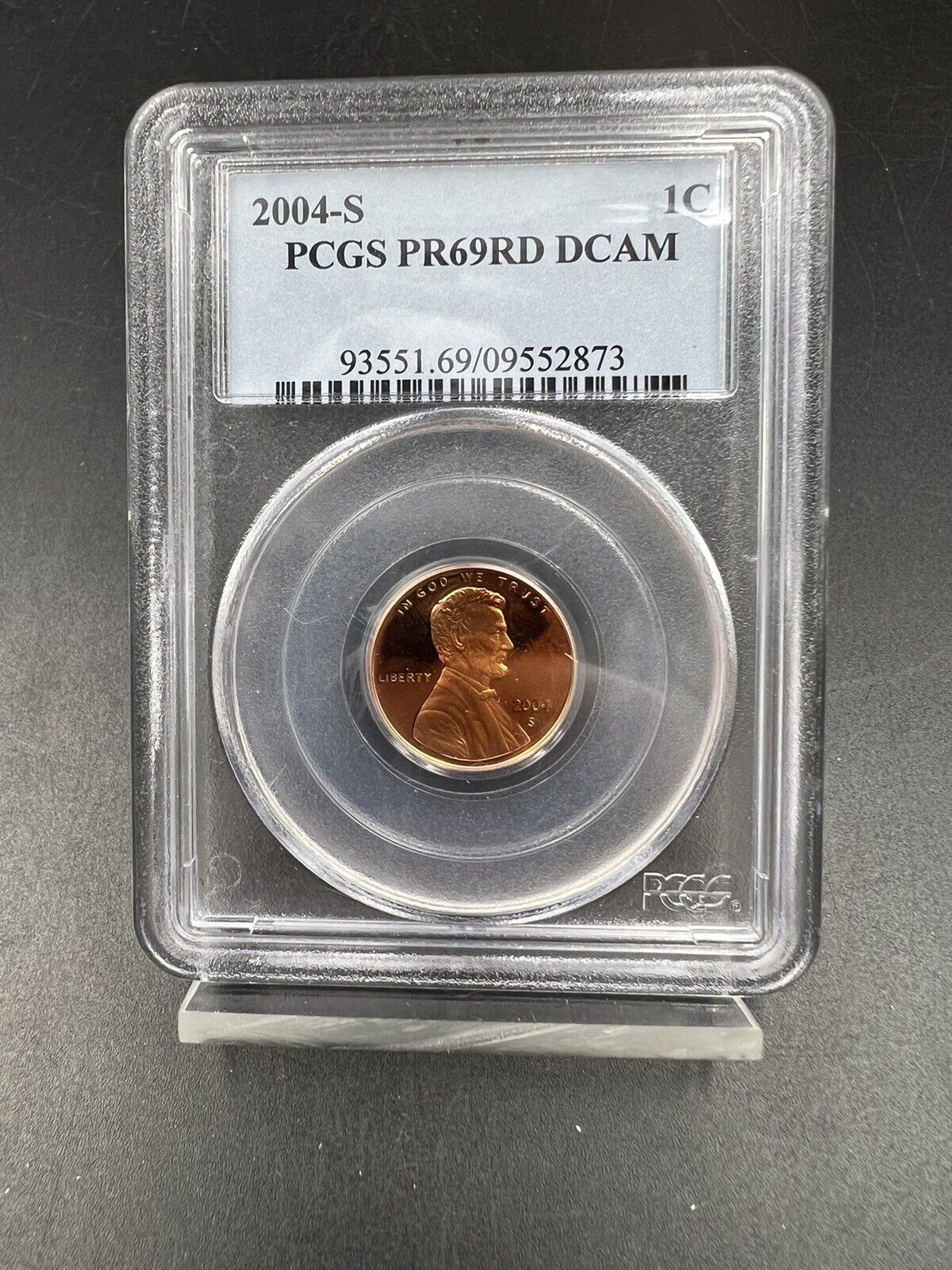 2004 S Lincoln Memorial Cent Penny PR69RD DCAM Deep Cameo