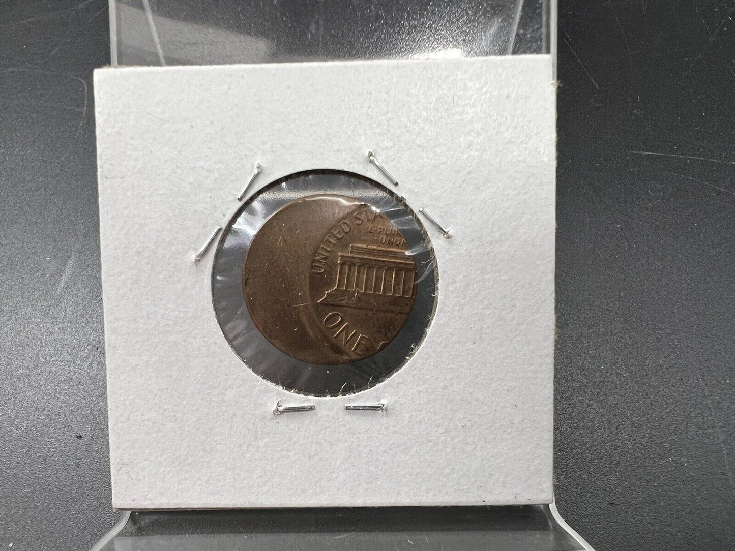 Bronze Copper Alloy Lincoln Memorial Cent Error Off Center No Date UNC BN Coin