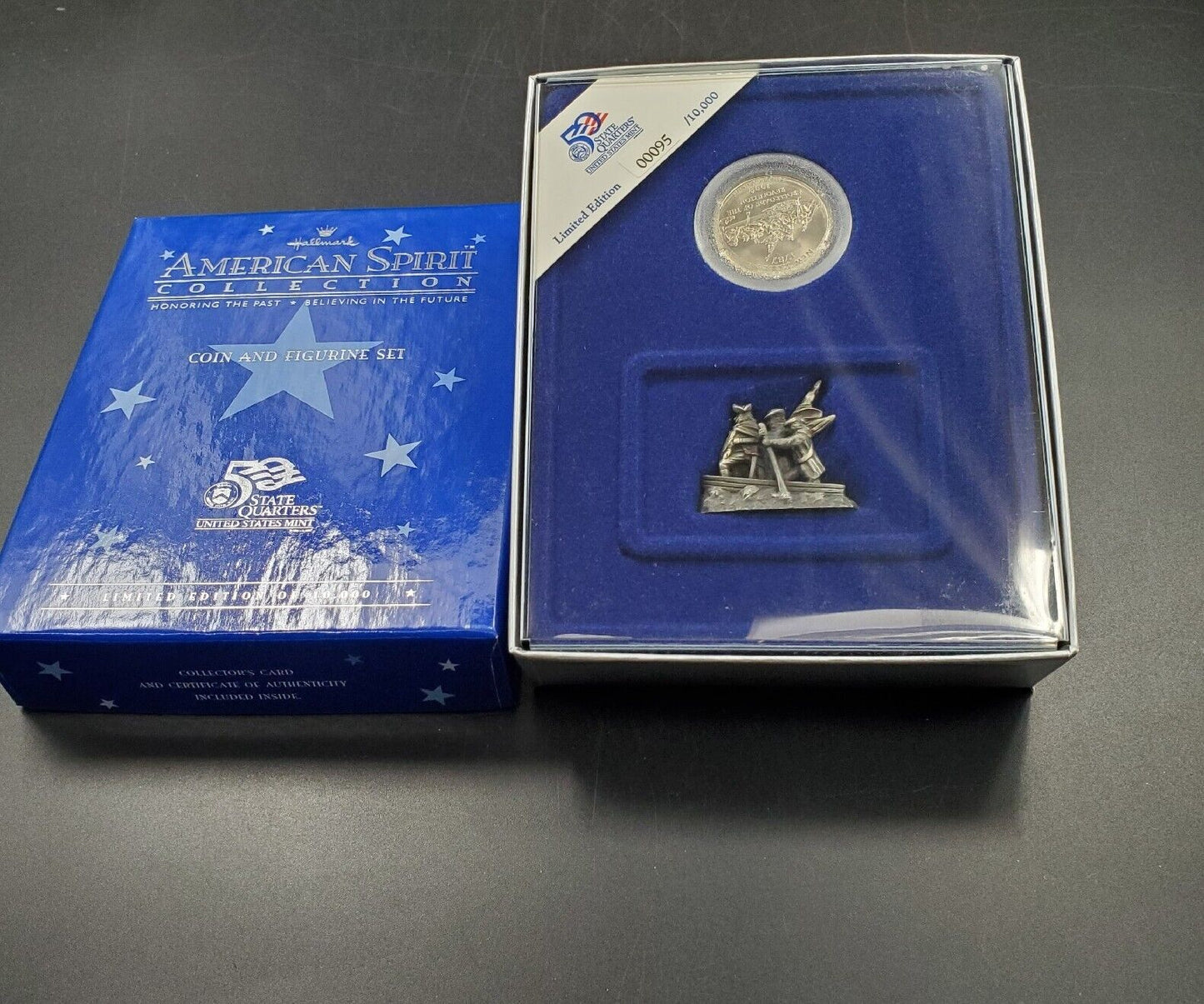1999 New Jersey State Quarter American Spirit Coin & Figurine Set in Box