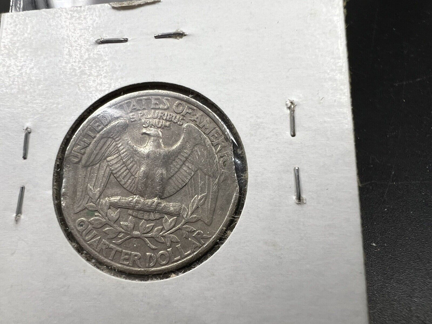 1977 P 25c Double Clipped Error Coin Washington Quarter 25c Circ