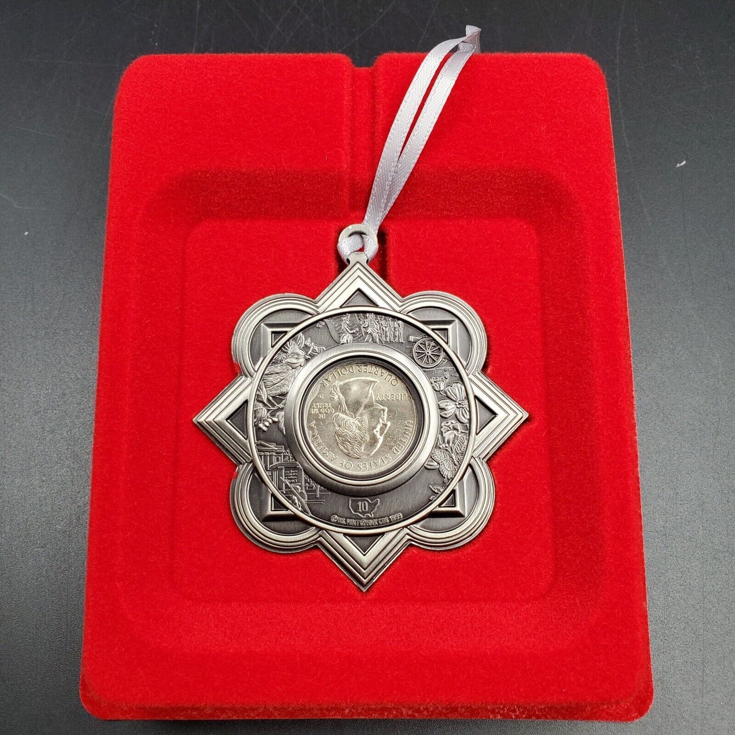 2000 Virginia State Quarter Ornament Hallmark American Spirit Collection In Box