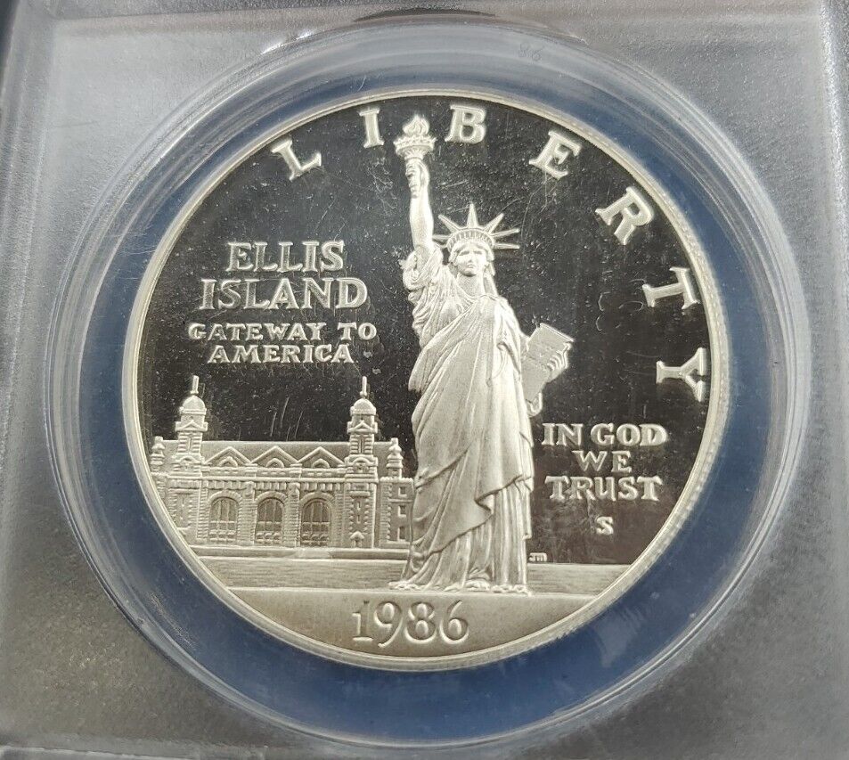 1986 S Statue Of Liberty Commemorative Silver Dollar ANACS PF70 DCAM